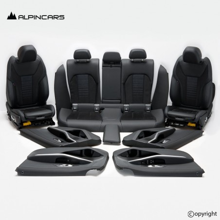 BMW 3er G20 Innenausstatung Leder Sitze schwarz Seats Interior set black FJ00912