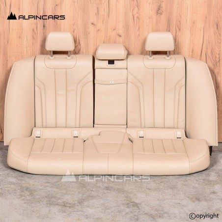 BMW 5 G30 rear seat Interior leather canberra beige