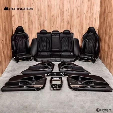 BMW F98 X4M G02 M Seats Interior Leather Black Merino