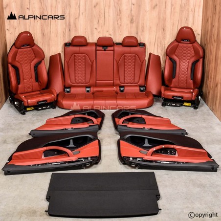BMW F98 X4M G02 X4 M Innenausstatung Leder Sitze leather Seats Interior SAKHIR
