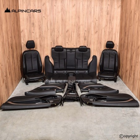 BMW F32 Innenausstatung Leder Sitze Seats Interior set leather Dakota black LCSW
