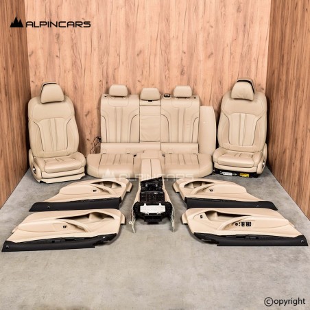 BMW G31 Innenausstatung Komfort Sitze Seats Interior Leather canberrabeige G620321