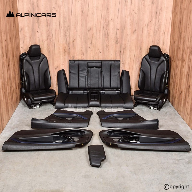 BMW F33 Innenausstatung Leder Sitze Seats Interior set leather Dakota black EA24996