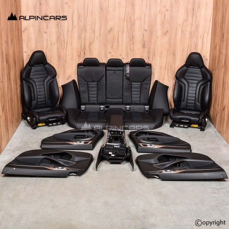 BMW 4 G26 Sport seats interior set leather Vernasca Black FL82628