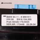 ORIGINAL BMW 7er E65 E66 Klimabedienteil AC Air Conditioning Panel 6956611