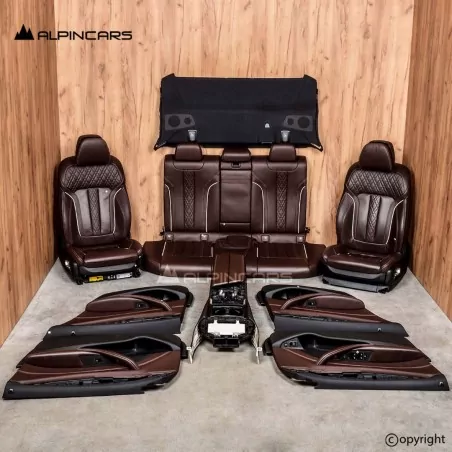 BMW 5 G30 Innenausstatung Komfort Sitze Seats Interior Leather Nappa Mokka