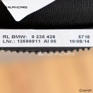 OEM BMW F30 F31 F32 RL Handbremshebelabdeckung Handbrake Lever Cover RHD 9235428