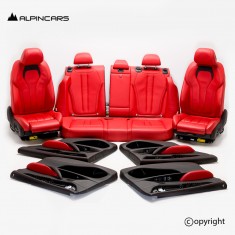 BMW F15 F85 X5M Seats Interior Leather mugello red
