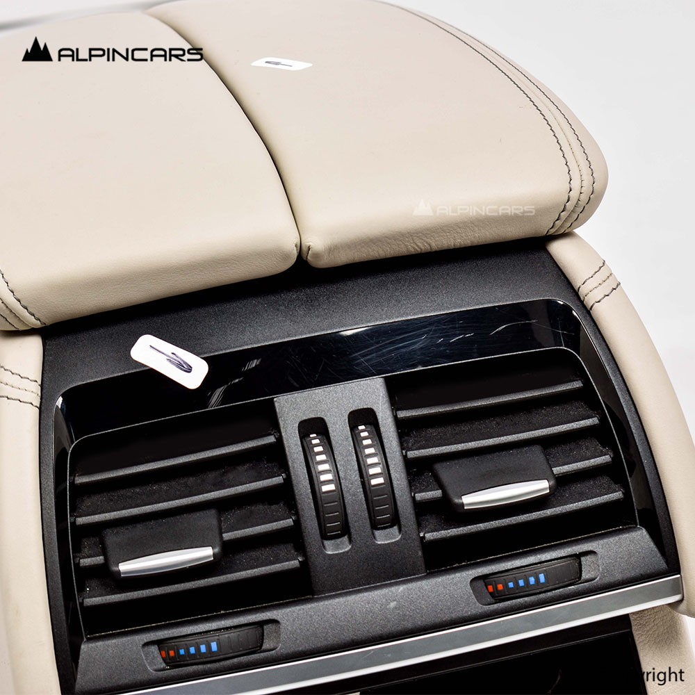 BMW F15 X5 Mittelkonsole Armrest Center console Elfenbeinweiss