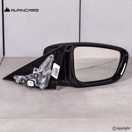 BMW G32 GT Original Outside mirror Right surround view Black-Sapphire Metallic