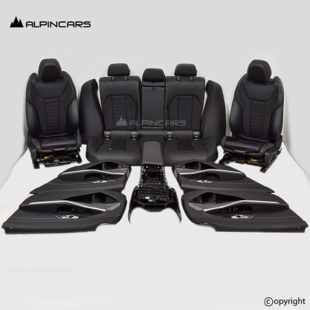 BMW 3er G20 Innenausstatung Leder Sitze schwarz Seats Interior set black AG98026