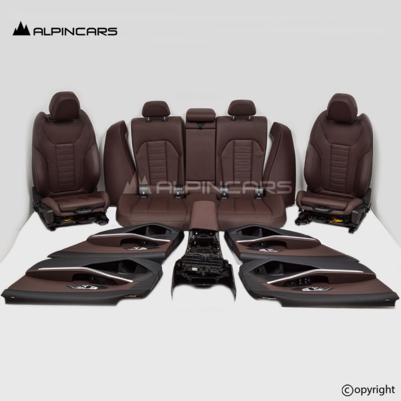 BMW 3 G20 Sport seats interior set vernasca mokka