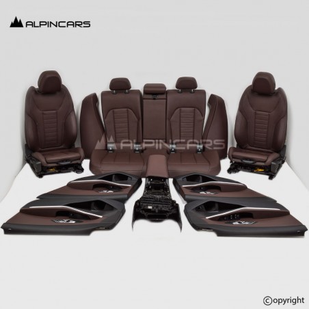 BMW 3er G20 Innenausstatung Leder Sitze Seats Interior set Vernasca Mokka 8A0476