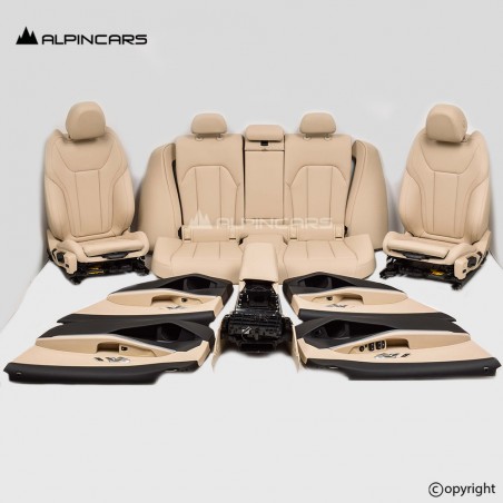 BMW 3er G20 Innenausstatung Leder Sitze Seats Interior set canberra beige 8A035