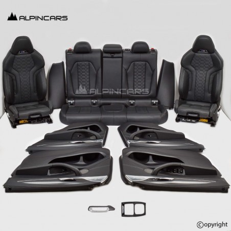 BMW F98 X4M G02 LCI M Seats Interior Leather Merino black