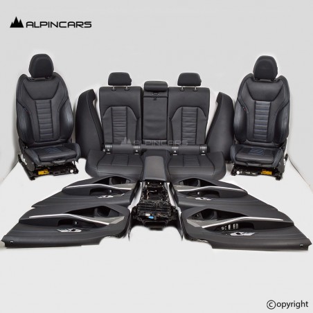 BMW 3 G20 Innenausstatung Leder Sitze Seats Interior set Vernasca black 17495km